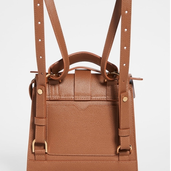 NWT Senreve Alunna convertible bag in Chestnut pebbled leather - Picture 9 of 13